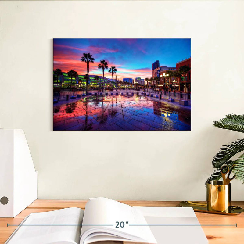Coucher de soleil Sirecc San Diego, H 8 po x l 12 po