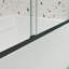 Porte de douche coulissante, porte de douche coulissante avec installation réversible-112535307