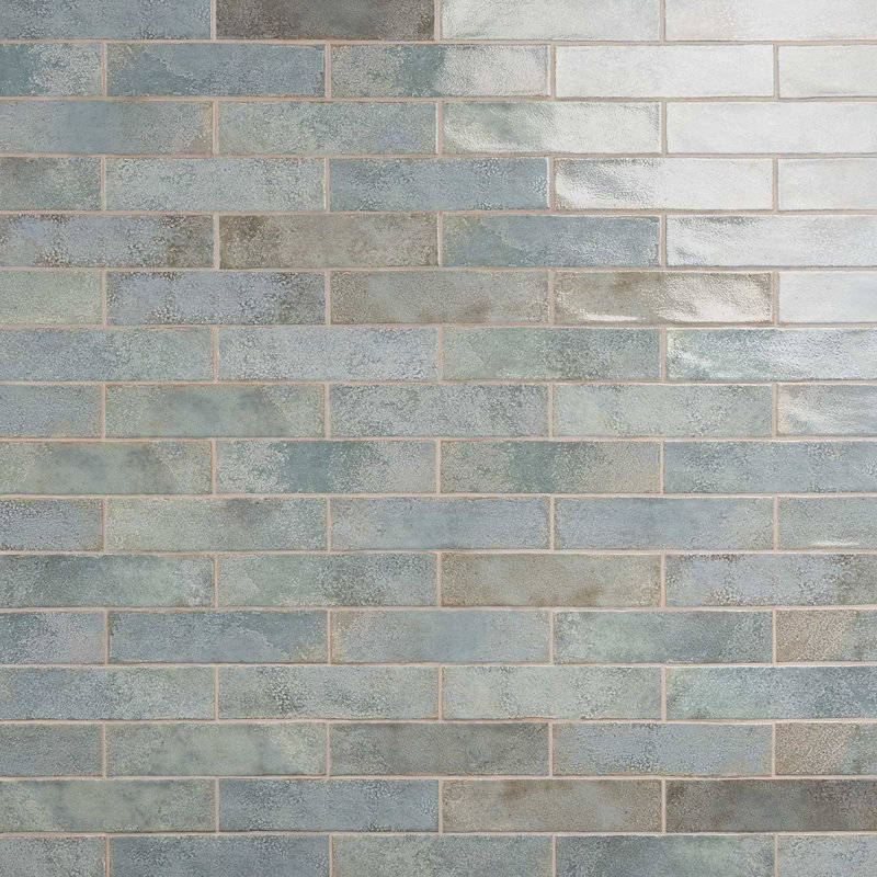 Kalay 3x12 Glossy Ceramic Subway Tile, Green