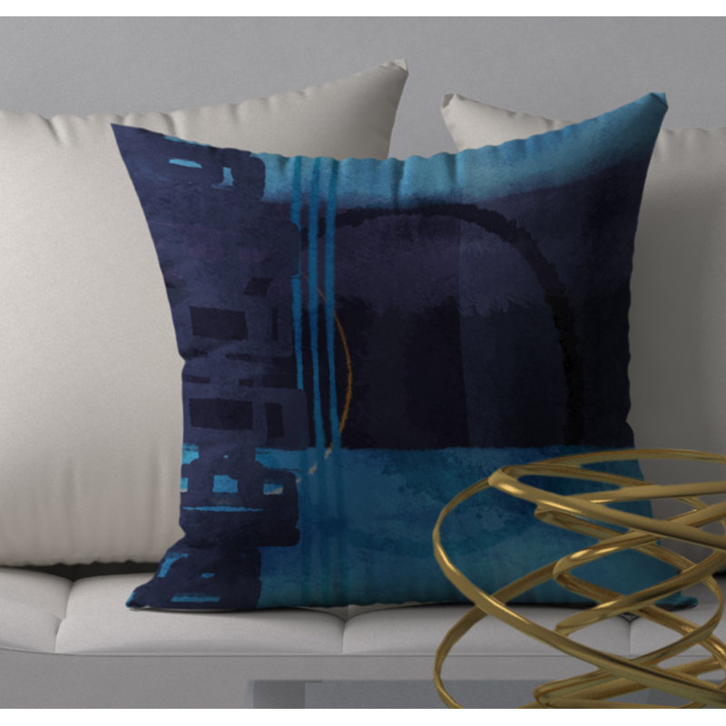 Housse de coussin décorative carrée dynamique palatial, 20 po x 20 po