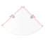 Brylee Glass Corner Shelf-33763856-33763855