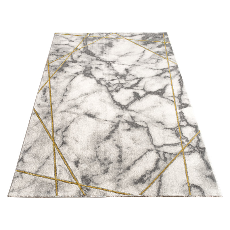 Abstract Indoor Rug, Rectangle 3'11" x 5'7"