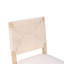 Chaise d'appoint de salle à manger à dossier tissé en bois massif 19,5 po H King Louis-1306519177