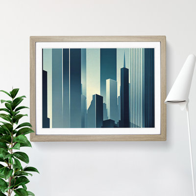 Hypnotic City Skyline Architecture - Single Picture Frame Print
