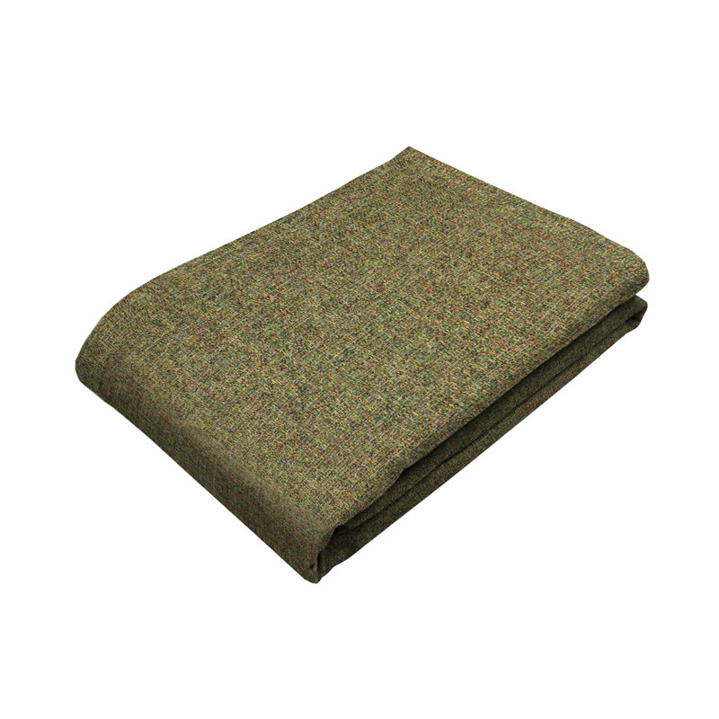 Yannick Polyester Solid Colour Bedspread, W50 x L255cm, Forest Green