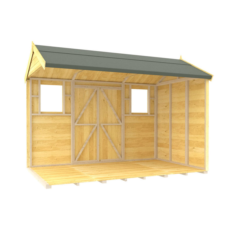 6ft x 10ft Apex Summer Shed