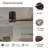42-Inch Flush Mount Ceiling Fan Without Light, Solid Wood Blades, Reversible Quiet Dc Motor, Remote Control With 6 Speeds & Timer, Energy Saving For Bedroom, Living Room,  No Sloped Ceiling