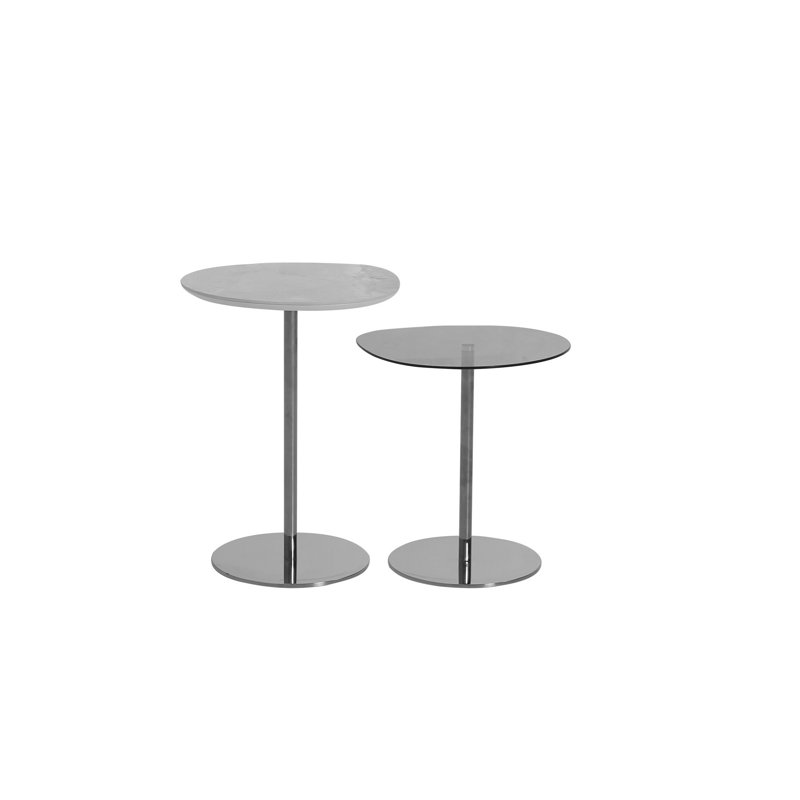 Caiti-Anne Glass Top Nesting Tables End Table