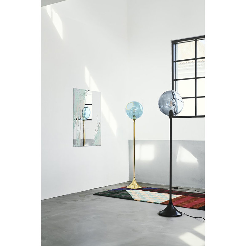 Ballroom Floor Lamp, Black, Smoke