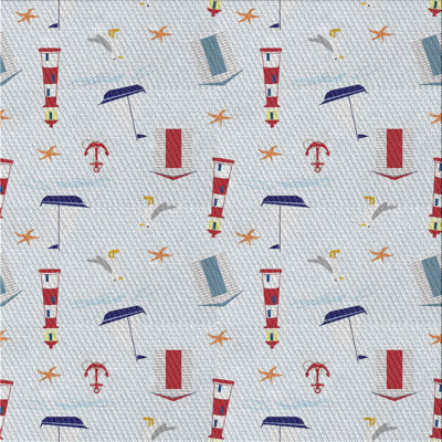 Tapis bleu/gris/rouge à tisser électrique