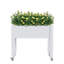 Lit de jardin surélevé mobile sur roulettes P 17,72 po x l 30,04 po x H 28,9 po - Comprend un espace de rangement et de plantation intégré