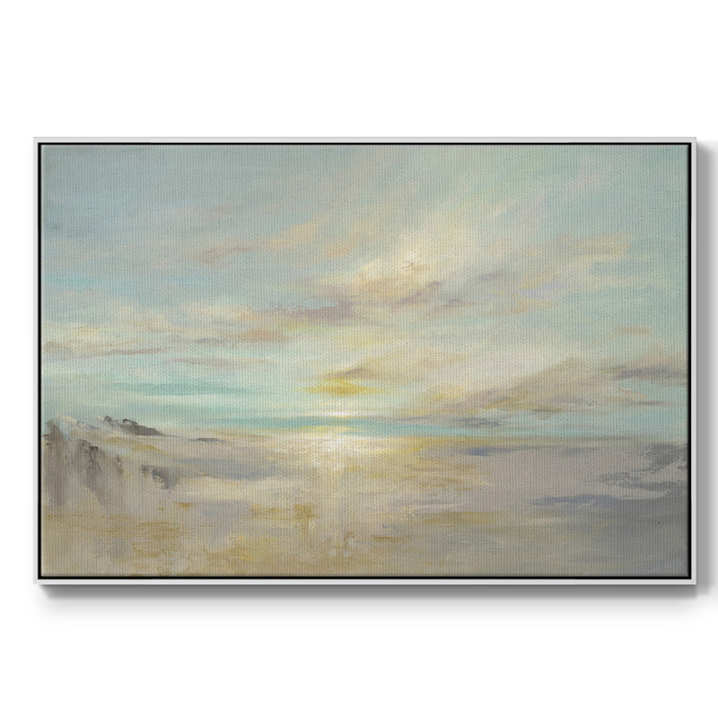After The Summer, reproduction d'art sur toile, H 17 po x l 25 po x P 2 po, Toile encadrée flottée blanche