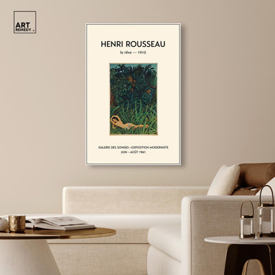 «Dream in the Jungle», affiche d'art rétro sur toile par Art Remedy