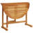  Balcony Table Brown Solid Acacia Wood Medium Foldable