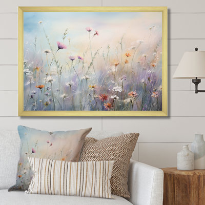 Wildflowers Wander meadows - Wildflowers Wall Art for Living Room