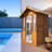 Outdoor Sauna Far Infrared Saunas App Control  Red Cedar and Hemlock 1800W Low-EMF for Two Person