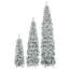 Arbres de Noël artificiels minces 8 pi, 6 pi, 4 pi pré-éclairés avec flocage de neige, 1455 extrémités de branches, 520 lumières DEL et 11 modes d'éclairage