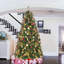 Sapin de Noël artificiel pré-illuminé avec télécommande, 3 m de hauteur, PVC et fer, 1 pièce, décoration de Noël articulée, vert, 1200 lumières blanc chaud et 5090 extrémités de branches