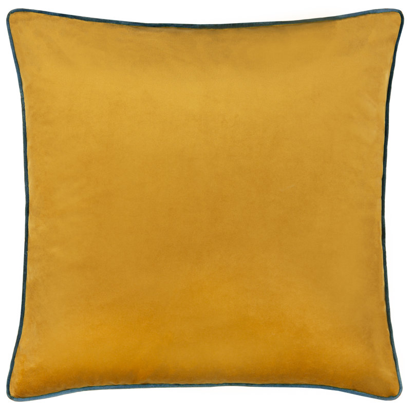 Meridian Square Cushion, Pillow Cover Only - No Insert, Square 55cm, Yellow