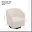 Fauteuil d'appoint pivotant Klemensas