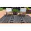 Tapis intérieur / extérieur noir / blanc Ishi Southwestern-311241402