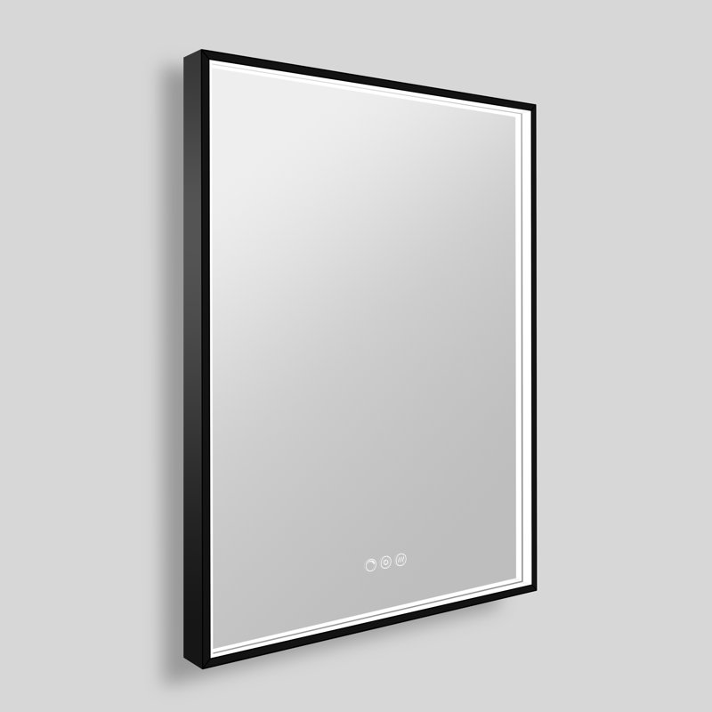 Streamline Rectangular Framed LED Bathroom Vanity Mirror with Defogger, Dimmability, Colour Temperature Change