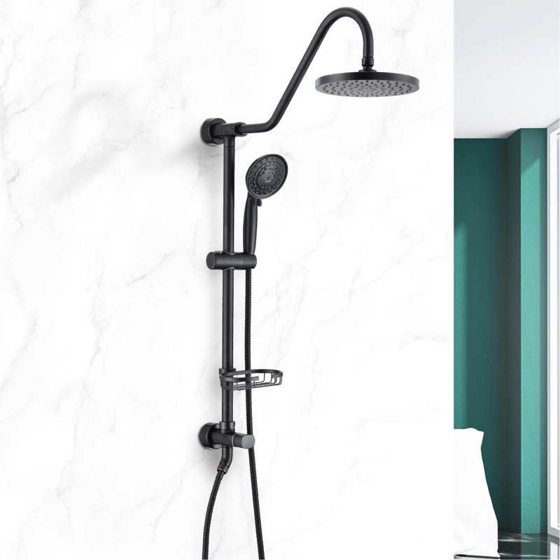 Shower Head With Handheld Value - Simulates Natural Rainfall Momentum, Self-cleaning Spouting, Fashion, Oil-rubbed Bronze Shining, Stainless Steel Constructed And Feel, Outlet, Model, Shade, Crafted
