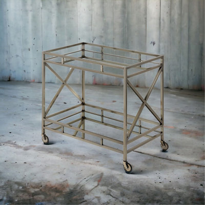 Mirrored & Serving Cart