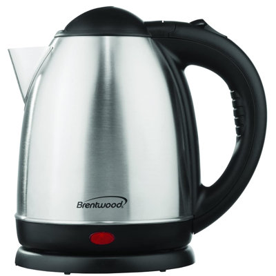 Brentwood 1.5 qt. Plastic Whistling Electric Tea Kettle