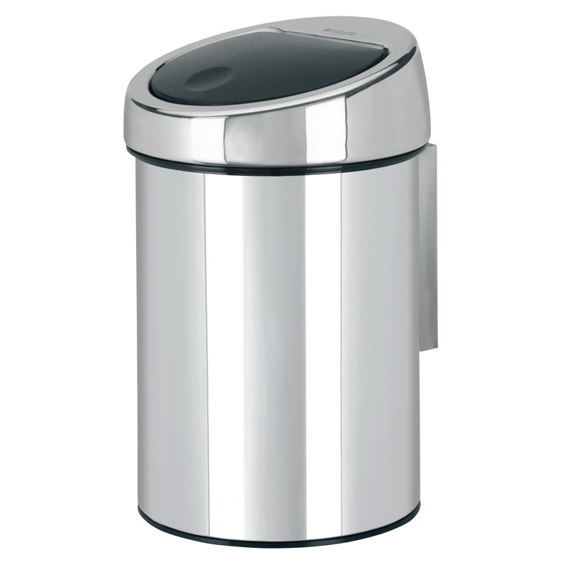 Brabantia 3 Litre Touch Bin, Brilliant Steel