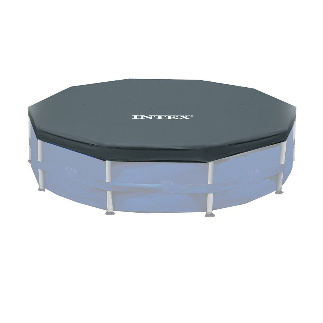 Intex 26711EH 12ft x 30in Prism Above Ground Pool Set w/ Cover & Maintenance Kit Intex