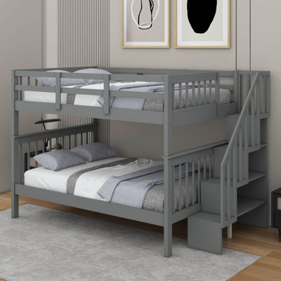Full-Over-Full Bunk Bed With Storage
