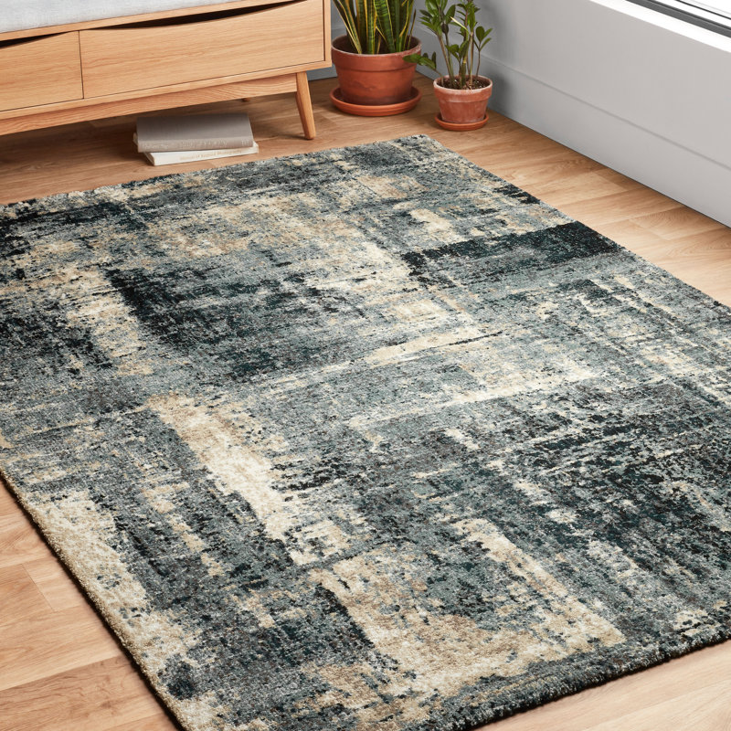 Tergel Abstract Indoor Rug, Runner 2'7" x 13'