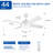 Jarif 44'' Ceiling Fan with LED Lights-322044301-322044302