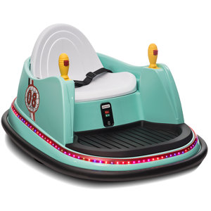 12V Ride On Toys Bumper Car for Kids, 360 Spin Vehicle with Remote Control