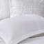 4 pièces de housse de couette de style avec coussin double / grand blanc