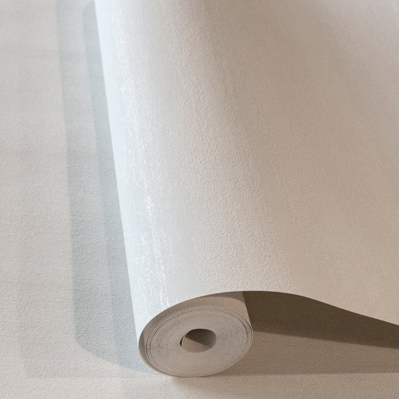 Monti Horizontal Abstract Texture 10.05m x 53cm Wallpaper Roll, Pearl White