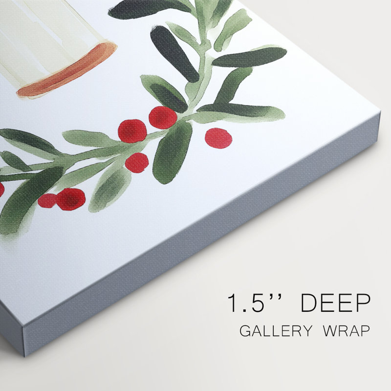 Art des Fêtes de Noël - Toile tendue avec châssis CMII, H 27 po x l 18 po