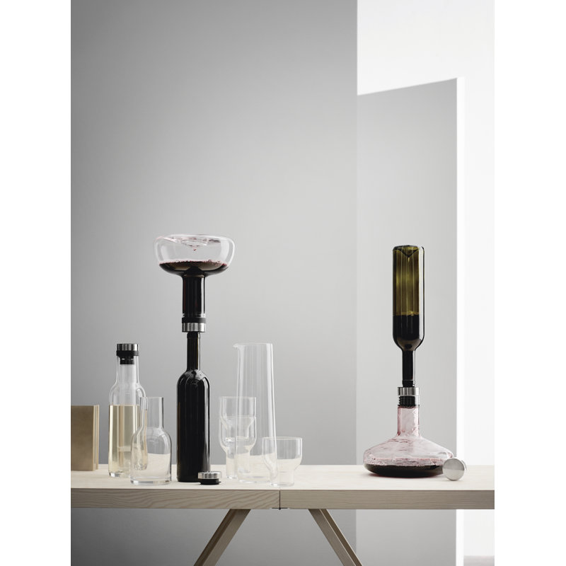 Norm Architects Wine Decanter, Clear/Steel