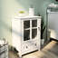 Buffet blanc avec poignée stylisée - rehausser le décor de votre maison