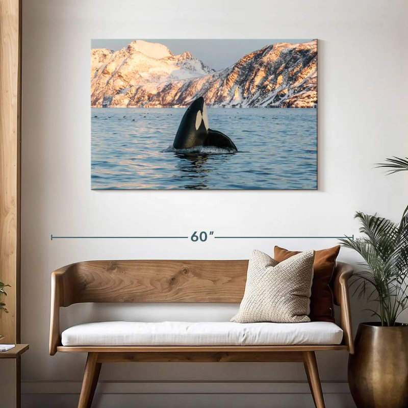 Brampt Spyhopping Killer Whale, 30" H x 45" W