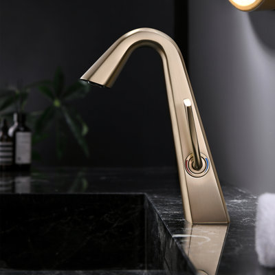 Robinet pour salle de bain à poignée simple