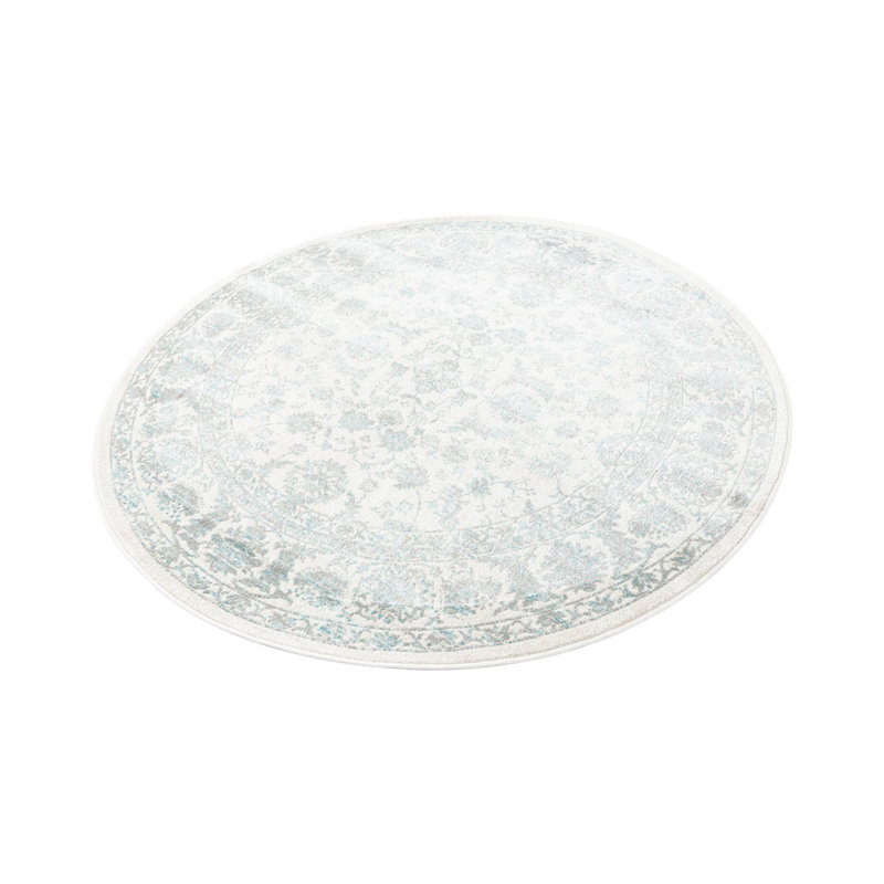 Agna Floral Indoor Rug, Round 5'3"