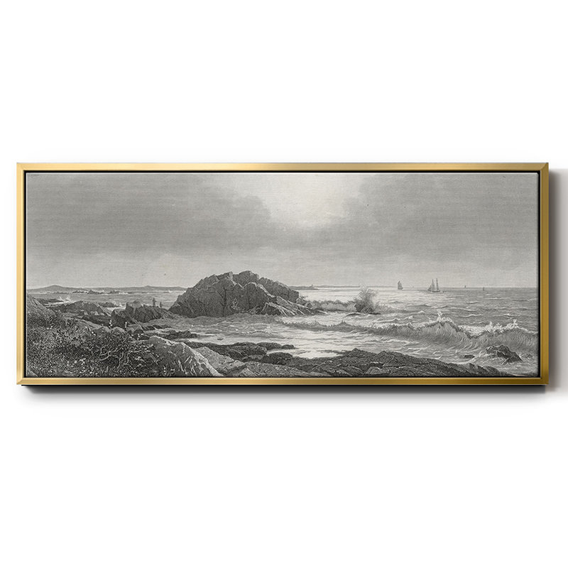 Indian Rock- Framed Canvas, 12" H x 30" W