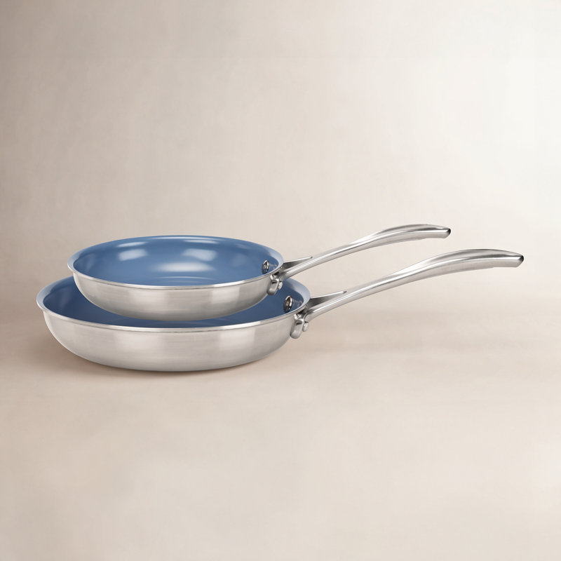 Zwilling Spirit 3-ply 2-piece Stainless Steel Ceramic Nonstick Skillet Set
