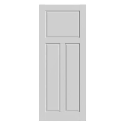 Porte à dalle 32 po x 80 po H 3 panneaux