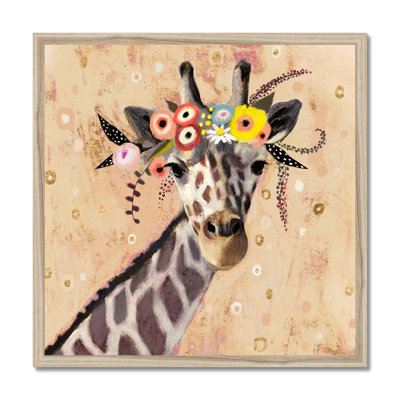 Klimt Giraffe II by Victoria Borges - Painting