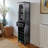  Southwind 1-Drawer Wine Display Tower in Black Finish, 66.75" H X 18.2" W X 12.7" D