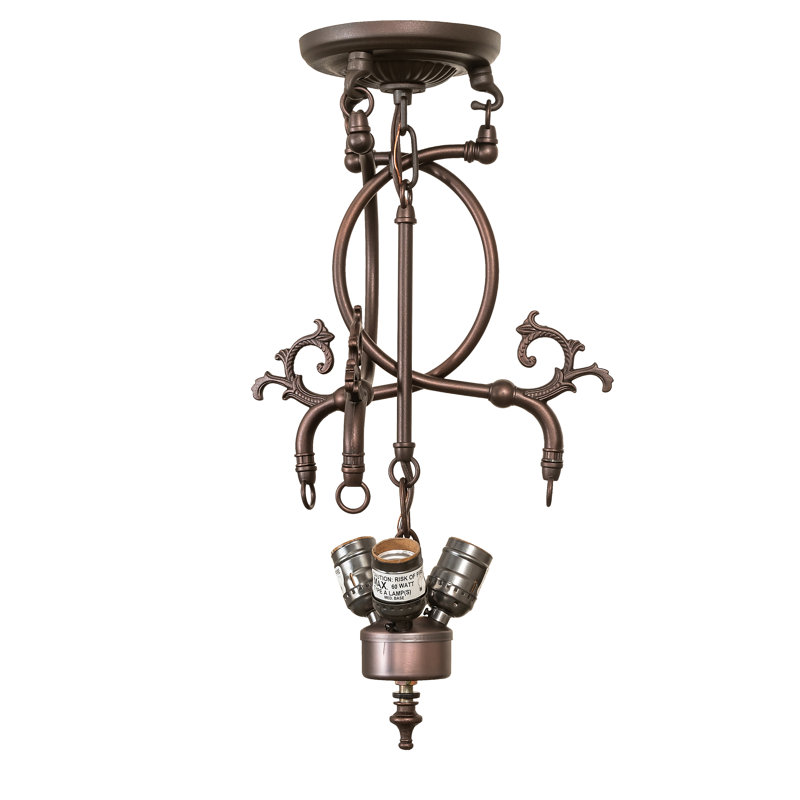 3 - Light Semi Flush Mount