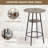3-Piece Bar Table Set for 2, 2-Tier Round Bistro Dining Table & PU Stools, Counter Height Table-81655760-81655757
